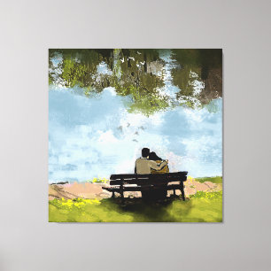 Toile Au bord du lac