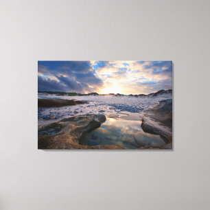 Toile Au Coucher Du Soleil Dans Une Casse