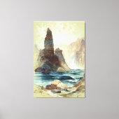 Toile Au-dessus de Tower Falls, Moran, 1872 (Recto)