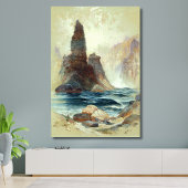 Toile Au-dessus de Tower Falls, Moran, 1872