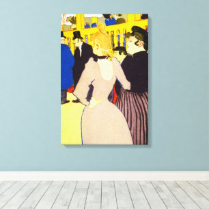Toile Au Nightclub par Toulouse Lautrec, Art Vintage