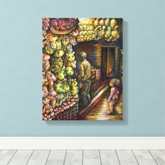 Toile Au nord du cirque (Insitu (Plancher de Bois))