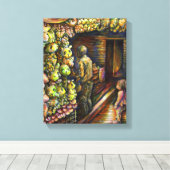 Toile Au nord du cirque (Insitu (Plancher de Bois))