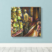 Toile Au nord du cirque (Insitu (Plancher de Bois))