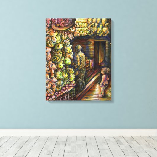 Toile Au nord du cirque (Insitu (Plancher de Bois))