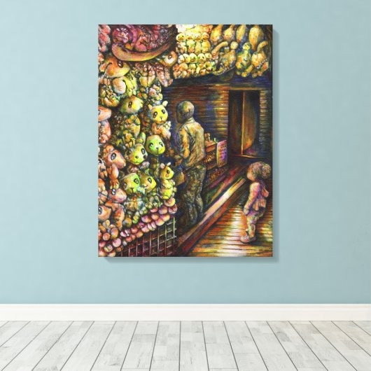 Toile Au nord du cirque (Insitu (Plancher de Bois))