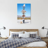 Toile Au panneau indicateur là-bas ! (Vert) (Insitu(Chambre))