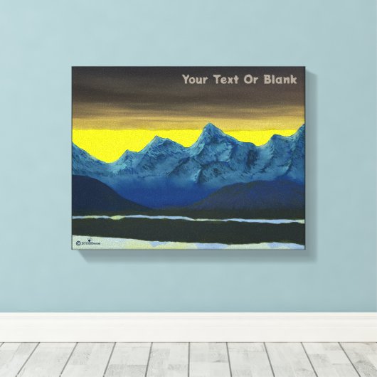 Toile Aube Jaune Nord (Insitu (Plancher de Bois))