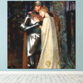 Toile Aucassin et Nicolette Peinture médiévale de Marian (Insitu (Plancher de Bois))