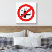 Toile AUCUN Fumeur ⚠ THÉ ⚠ (Insitu(Chambre))