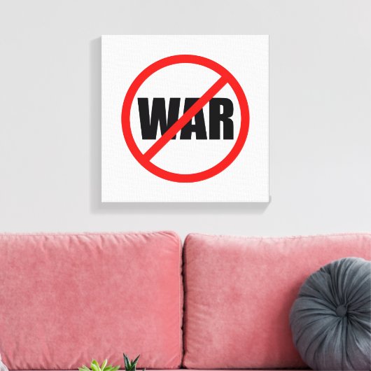 Toile Aucun symbole de guerre (Insitu(Salon))