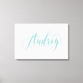 Toile Audrey - Moderne Calligraphie Nom Design (Recto)