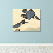 Toile Audubon Belted Kingfisher Wildlife Bird (Insitu (Plancher de Bois))