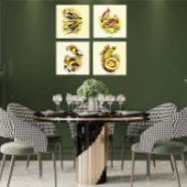 Toile Audubon Bird Gallery Wall Art Set 4