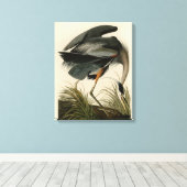Toile Audubon Great Blue Heron Marsh Bird (Insitu (Plancher de Bois))