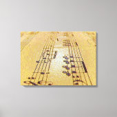 Toile Augmenter Les Notes De Musique (Recto)