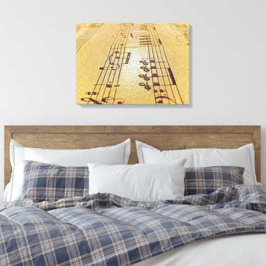 Toile Augmenter Les Notes De Musique (Insitu(Chambre))