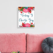 Toile Aujourd'hui, je choisis Joy | Inspirationnel (Insitu(Salon))