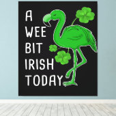 Toile Aujourd'hui, un peu irlandais | Flamant rose chanc (Insitu (Plancher de Bois))