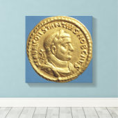 Toile Aureus de Constantius I César Auguste (Insitu (Plancher de Bois))