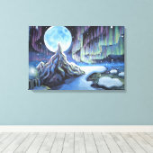 Toile Aurora borealis (Insitu (Plancher de Bois))