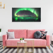 Toile Aurora Borealis - Lumières du Nord (Insitu(Salon))