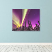 Toile Aurora Borealis Northern Lights Fairbanks Alaska (Insitu (Plancher de Bois))