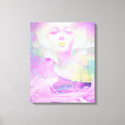 Toile Aurora par Clive Henry pastels roses (Recto)