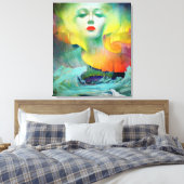 Toile Aurora par Clive Henry vibrant (Insitu(Chambre))