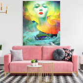 Toile Aurora par Clive Henry vibrant (Insitu(Salon))