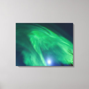 Toile Aurore Boréale Lumières du Nord Fairbanks