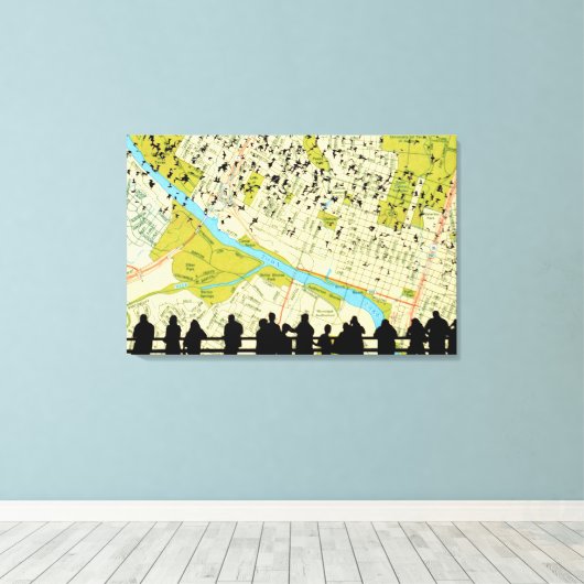 Toile Austin Bats Congress Bridge (Insitu (Plancher de Bois))