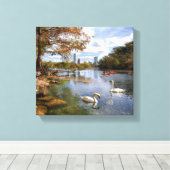 Toile Austin, Texas Barton Creek / Ladybird Lake Skyline (Insitu (Plancher de Bois))