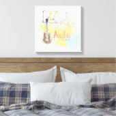 Toile Austin, Texas | Esquisse d'aquarelle (Insitu(Chambre))
