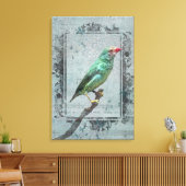 Toile Australian Star Finch sur la musique (Insitu(Salon))