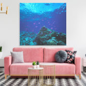 Toile Australie, Grande Barrière de Corail. Violet Swiss (Insitu(Salon))