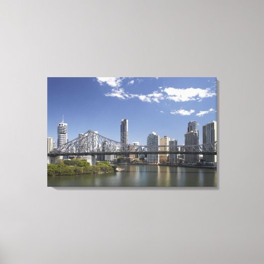 Toile Australie, Queensland, Brisbane, Story Bridge, (Recto)