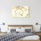 Toile AustralieCarte panoramiqueAustralie 2 (Insitu(Chambre))