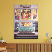 Toile Autel avec un Triptyque représentant (Insitu(Salon))