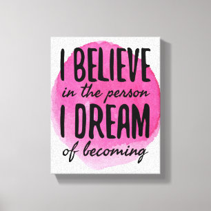 Toile auto-amour mots de motivation pour l'autosoin