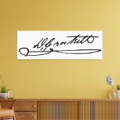 Toile Autographe signature de Davy Crockett (Insitu(Salon))