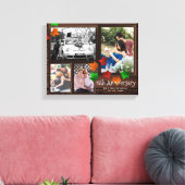 Toile Automne ANNIVERSAIRE Photo Collage Rustique AJOUTE (Insitu(Salon))