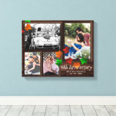 Toile Automne ANNIVERSAIRE Photo Collage Rustique AJOUTE (Insitu (Plancher de Bois))