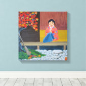 Toile Automne au Japon (Insitu (Plancher de Bois))