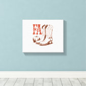 Toile Automne Automne Cowgirl Citrouille (Insitu (Plancher de Bois))