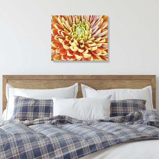 Toile Automne Automne Orange Fleur Canvas Art Imprimer (Insitu(Chambre))