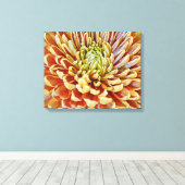 Toile Automne Automne Orange Fleur Canvas Art Imprimer (Insitu (Plancher de Bois))