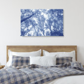 Toile Automne Bleu - Effet Cyanotype (Insitu(Chambre))