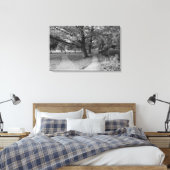 Toile Automne dans le Parc - Noir et Blanc (Insitu(Chambre))