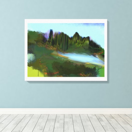 Toile Automne dans le parc peinture numérique (Insitu (Plancher de Bois))